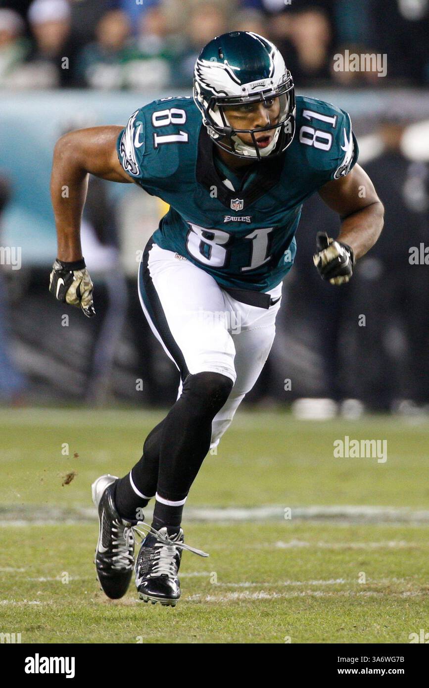 10 novembre 2014: Il wide receiver dei Philadelphia Eagles Jordan Matthews (81) in azione durante la partita NFL tra Carolina Panthers e Philadelphia Eagles al Lincoln Financial Field di Philadelphia, Pennsylvania. I Philadelphia Eagles hanno vinto 45-21.(immagine di credito: © Chris Szagola/Cal Sport Media/ZUMAPRESS.com) Foto Stock