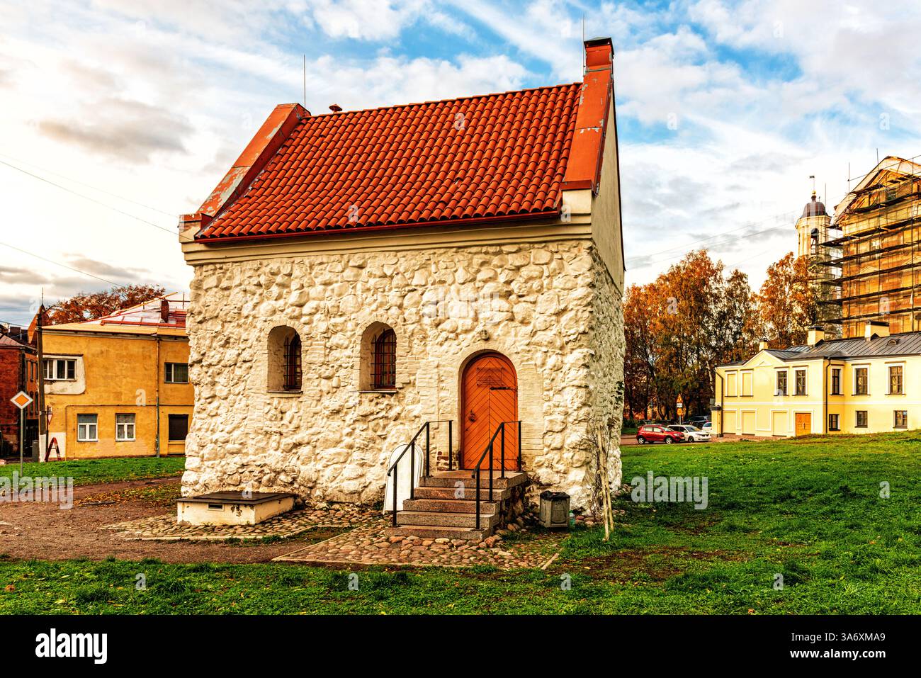 Casa della gilda mercantile a Vyborg Foto Stock