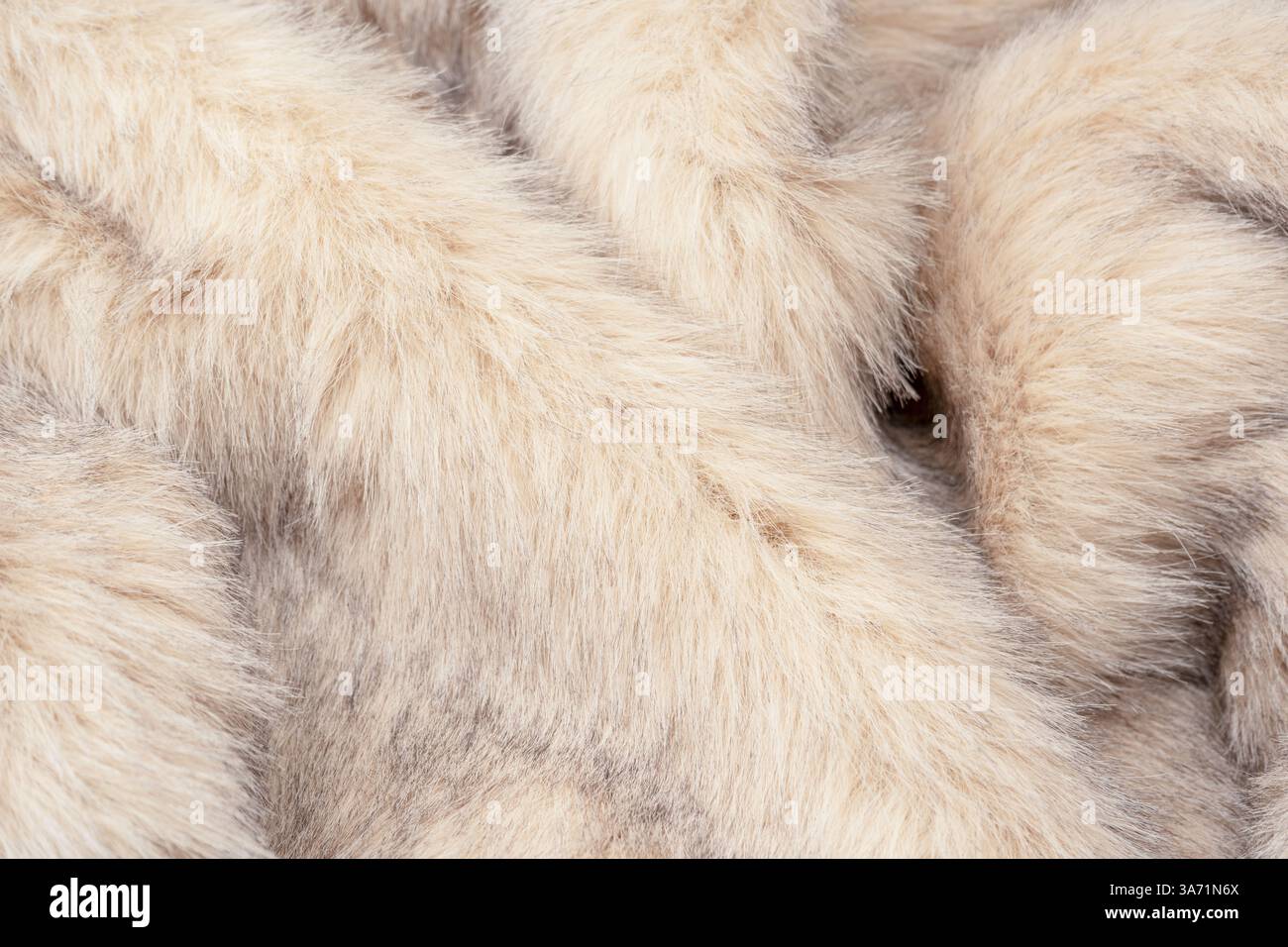 Texture di pelliccia sintetica come sfondo, vista dall'alto. Foto Stock