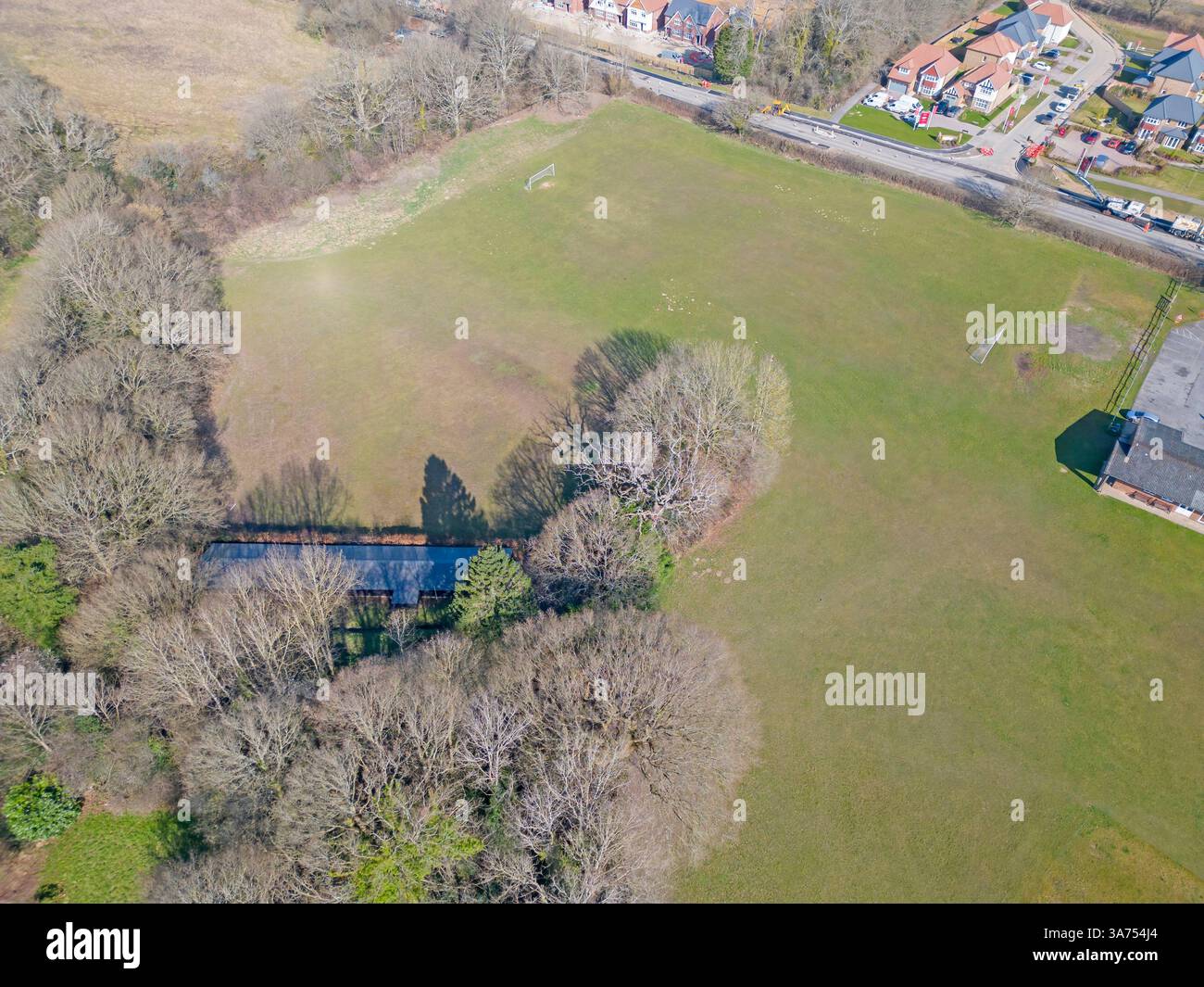 vista aerea del parco hoathly est nel sussex orientale Foto Stock