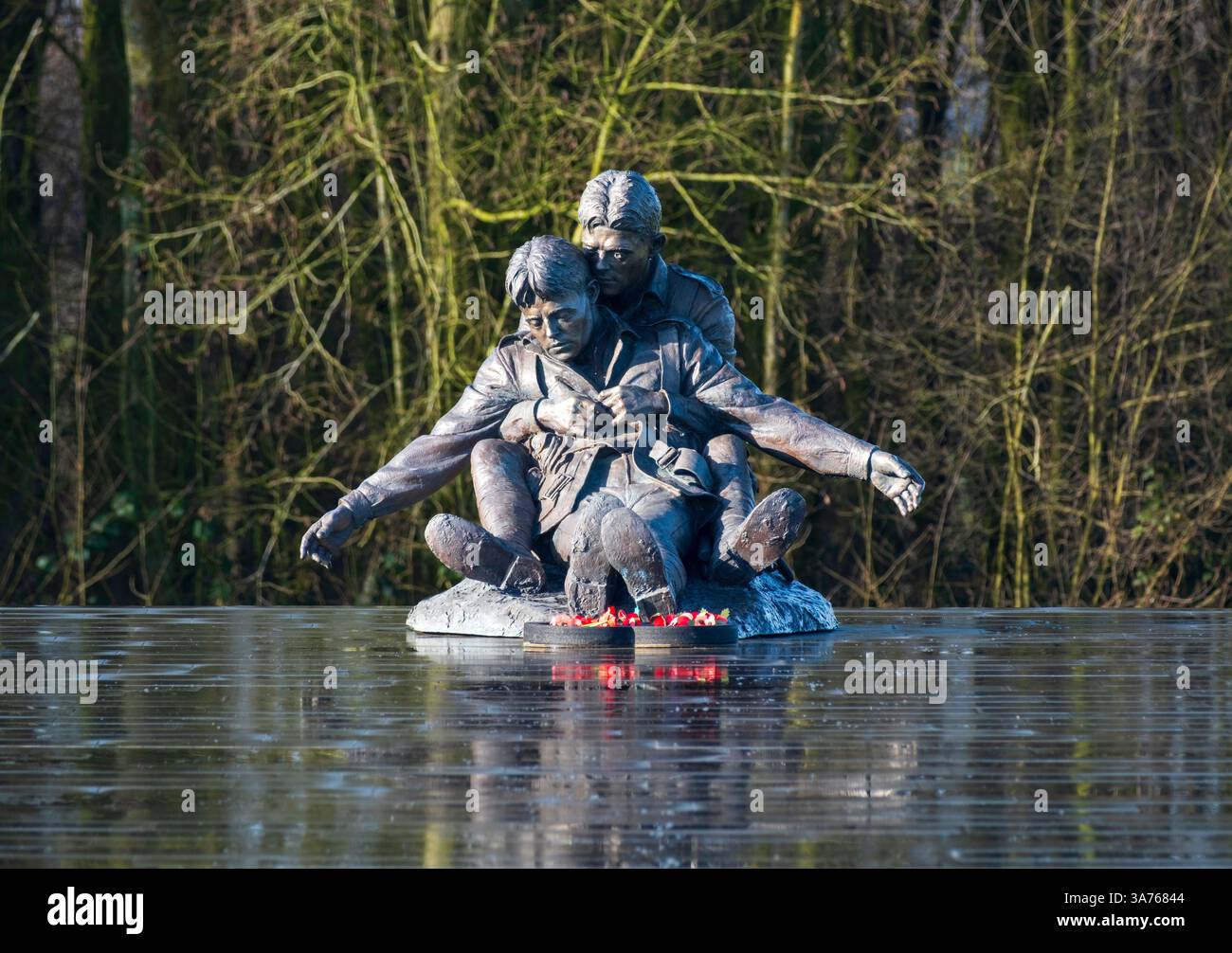 Il Brothers in Arms Memorial, Ypres Salient Foto Stock