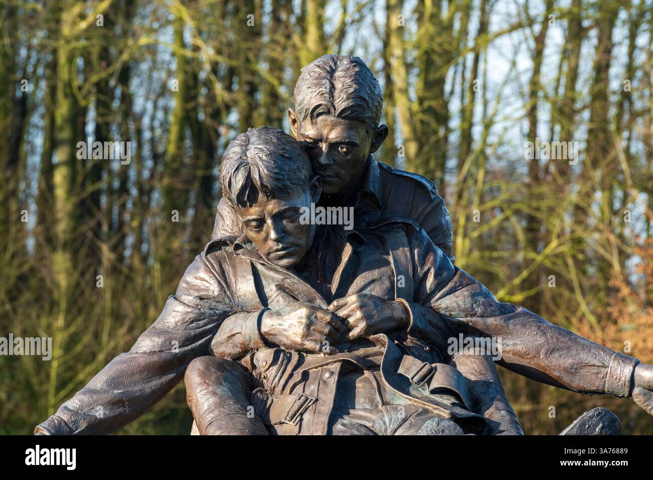 Il Brothers in Arms Memorial, Ypres Salient Foto Stock