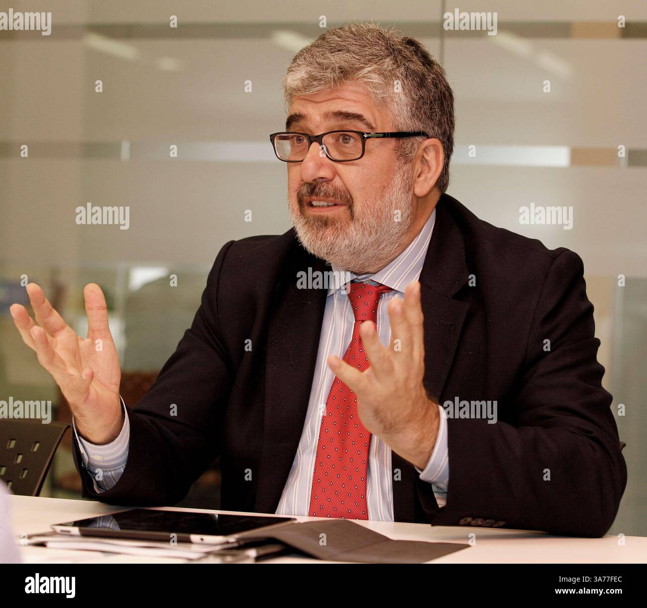 30 gennaio 2013 - Colombia - BogotÃ, Colombia enero 30 de 2013 JosÃ© Juan Ruiz, Gerente General y economista jefe departamento de IvestgaciÃ³n BID CrÃ©dito: CEET FotÃ³grafo: HECTOR FABIO ZAMORA (Credit Image: © El Tiempo/GDA/ZUMAPRESS.com) Foto Stock