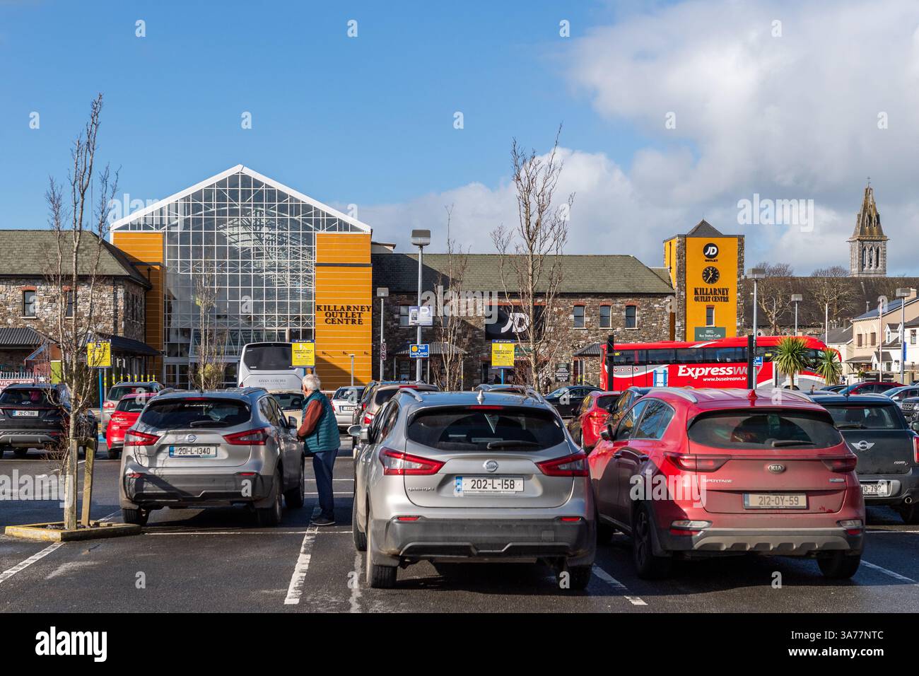 Centro outlet di Killarney, Co Kerry, Irlanda. Foto Stock