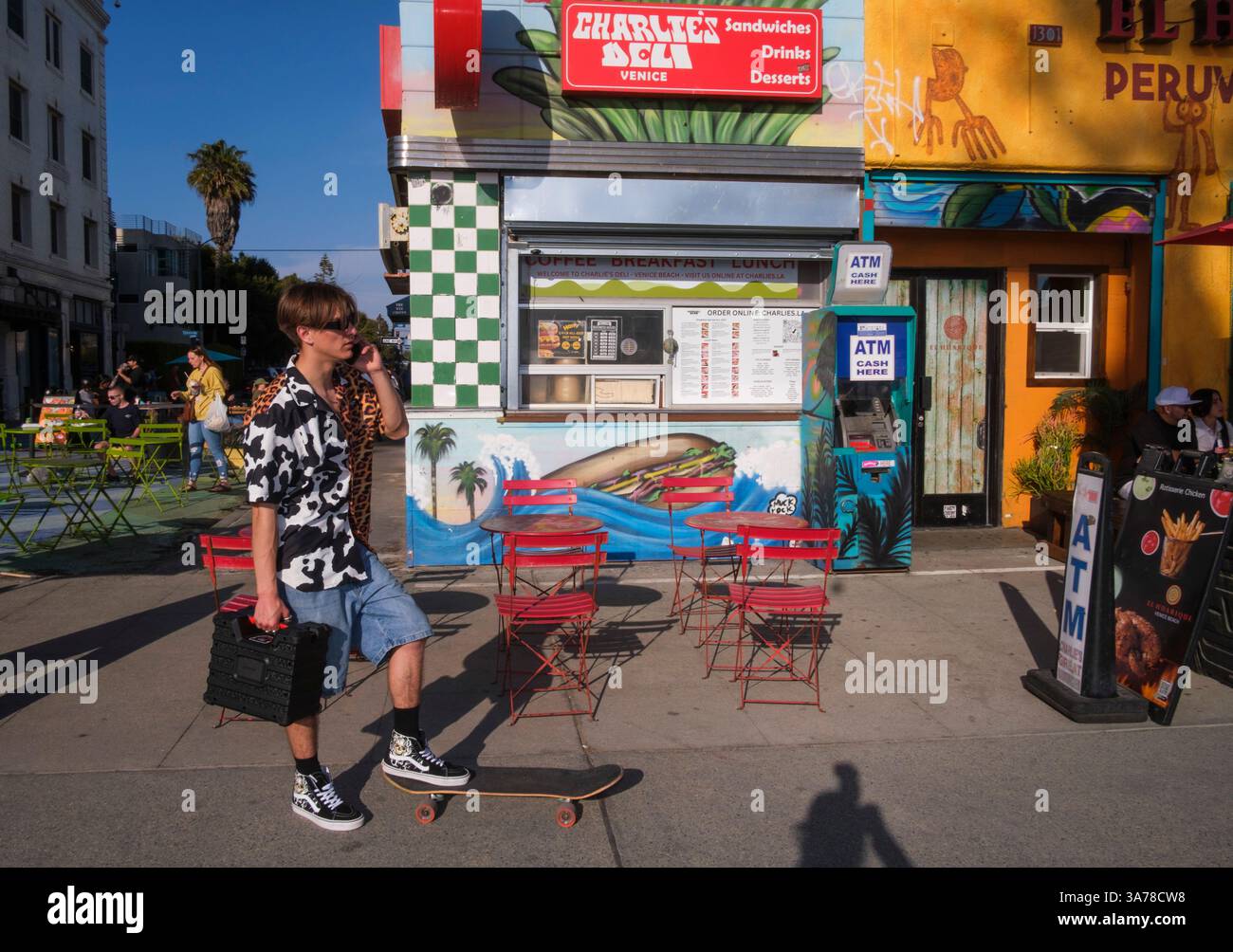 La spiaggia di Venezia, Los Angeles, California, Stati Uniti d'America Foto Stock