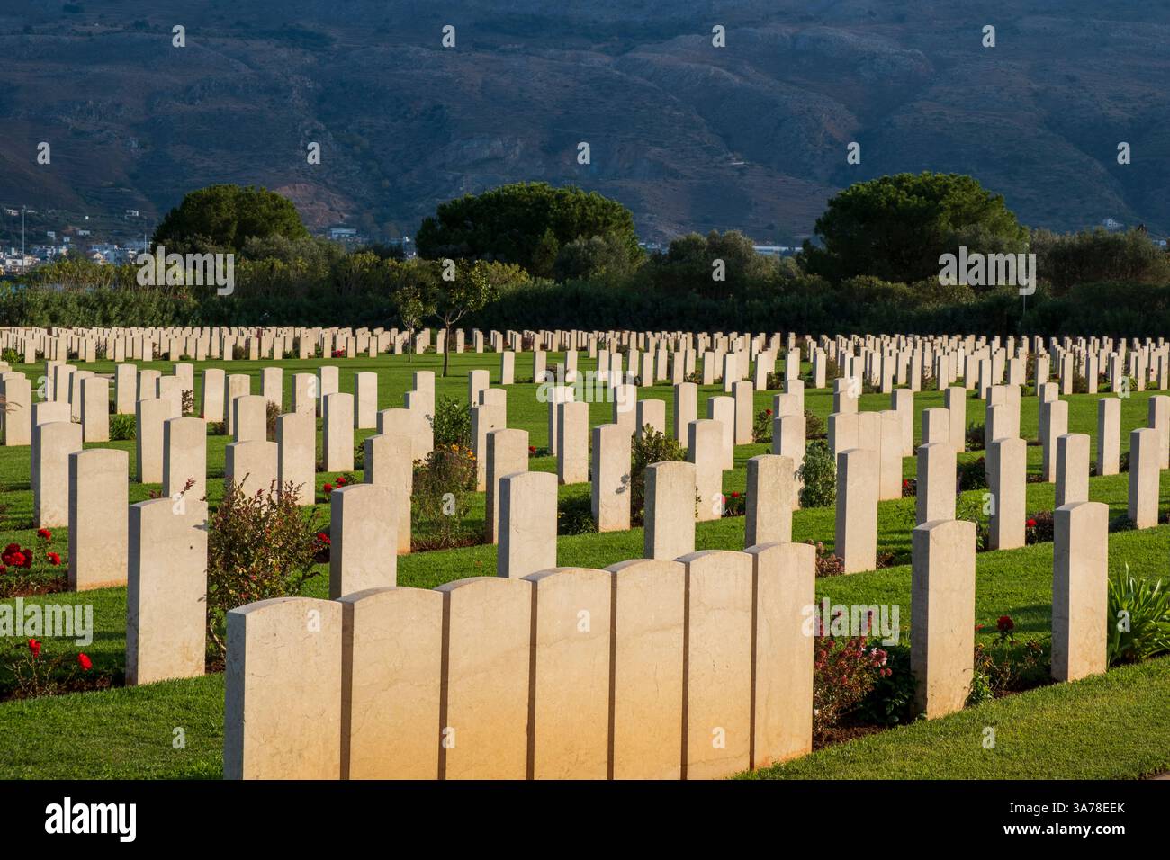 Cimitero di guerra del Commonwealth di Souda Bay, Creta Foto Stock