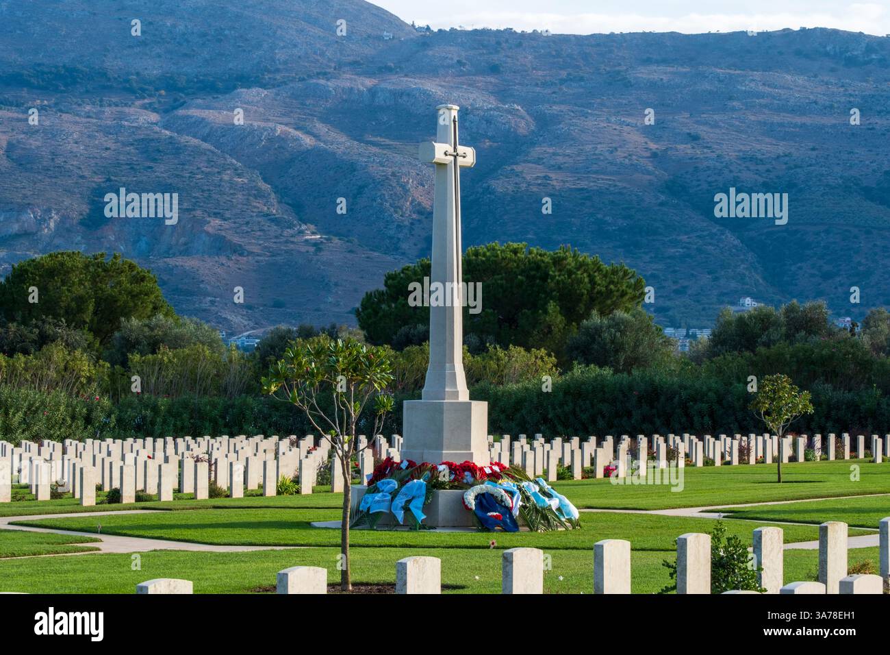 Cimitero di guerra del Commonwealth di Souda Bay, Creta Foto Stock