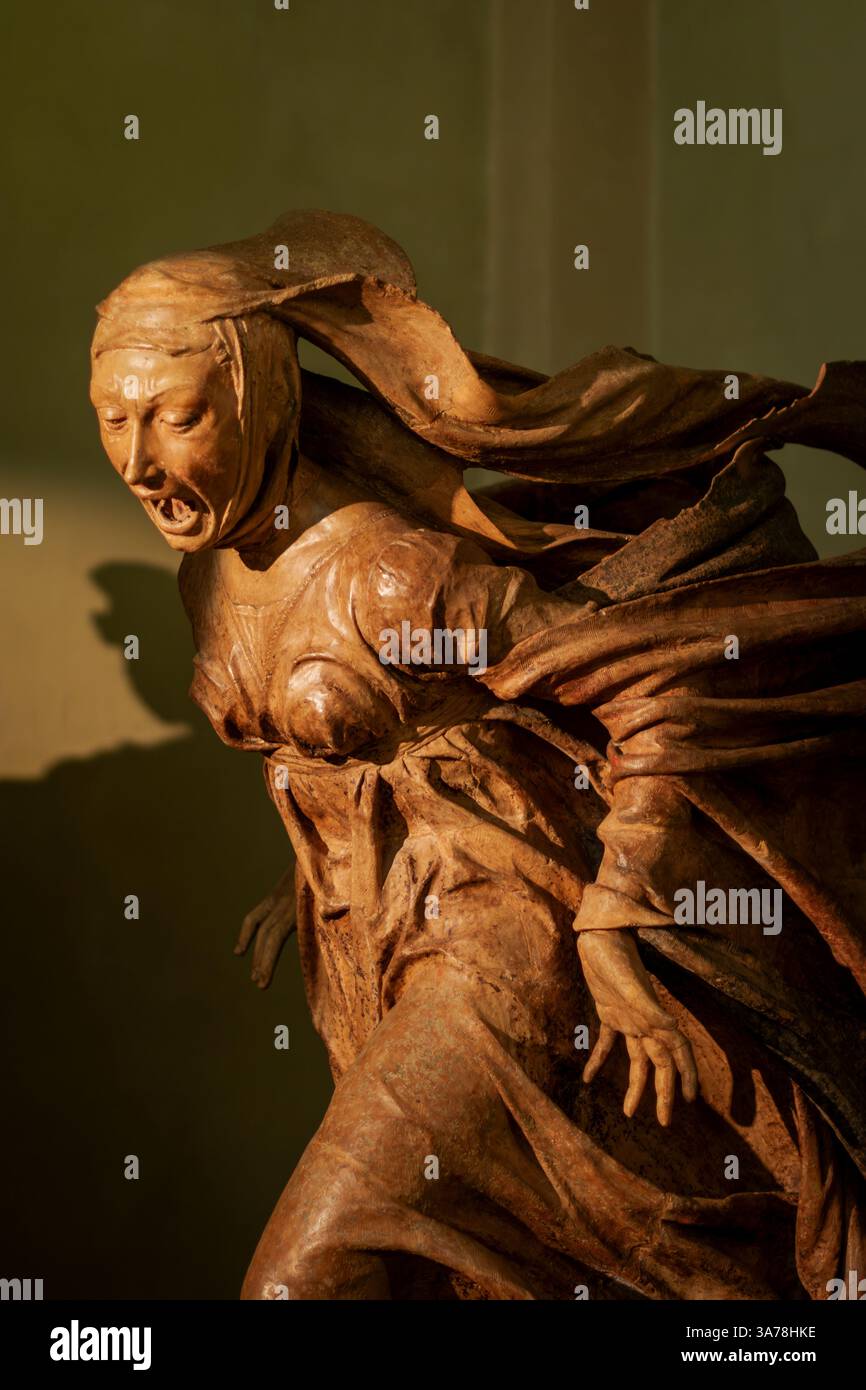 Il lamento sul Cristo morto da Niccolò dell'Arca, nella centrale Santa Maria della vita a Bologna, Italia. Foto Stock