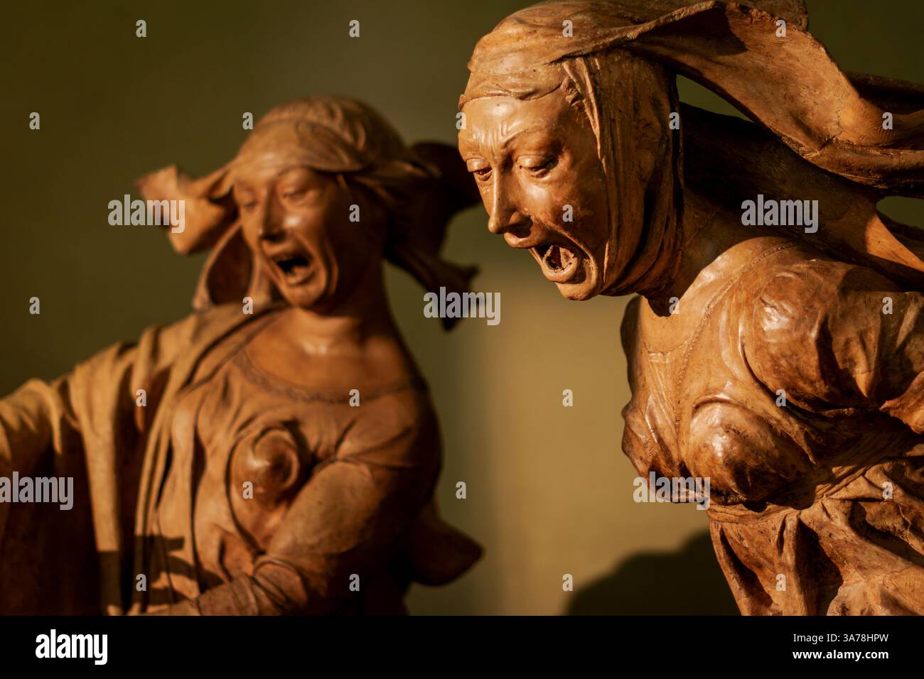 Il lamento sul Cristo morto da Niccolò dell'Arca, nella centrale Santa Maria della vita a Bologna, Italia. Foto Stock