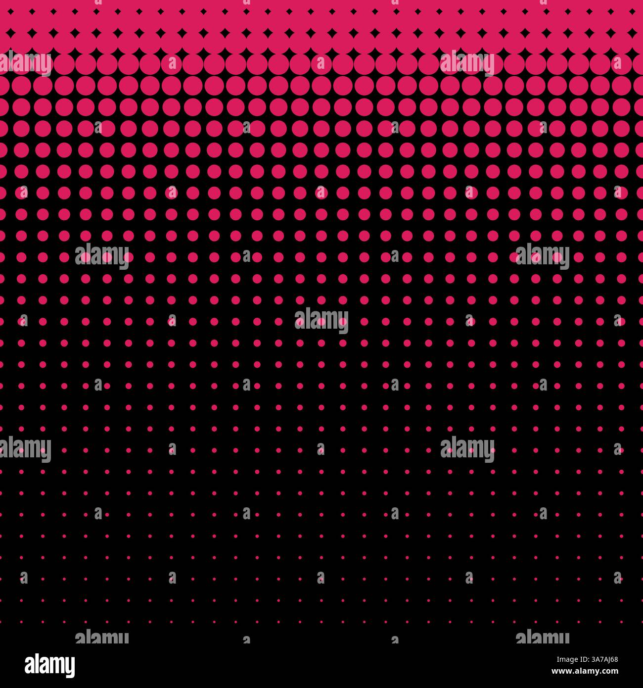 Splendido motivo tratteggiato rosa vettoriale senza cuciture su sfondo nero. Illustrazione Vettoriale