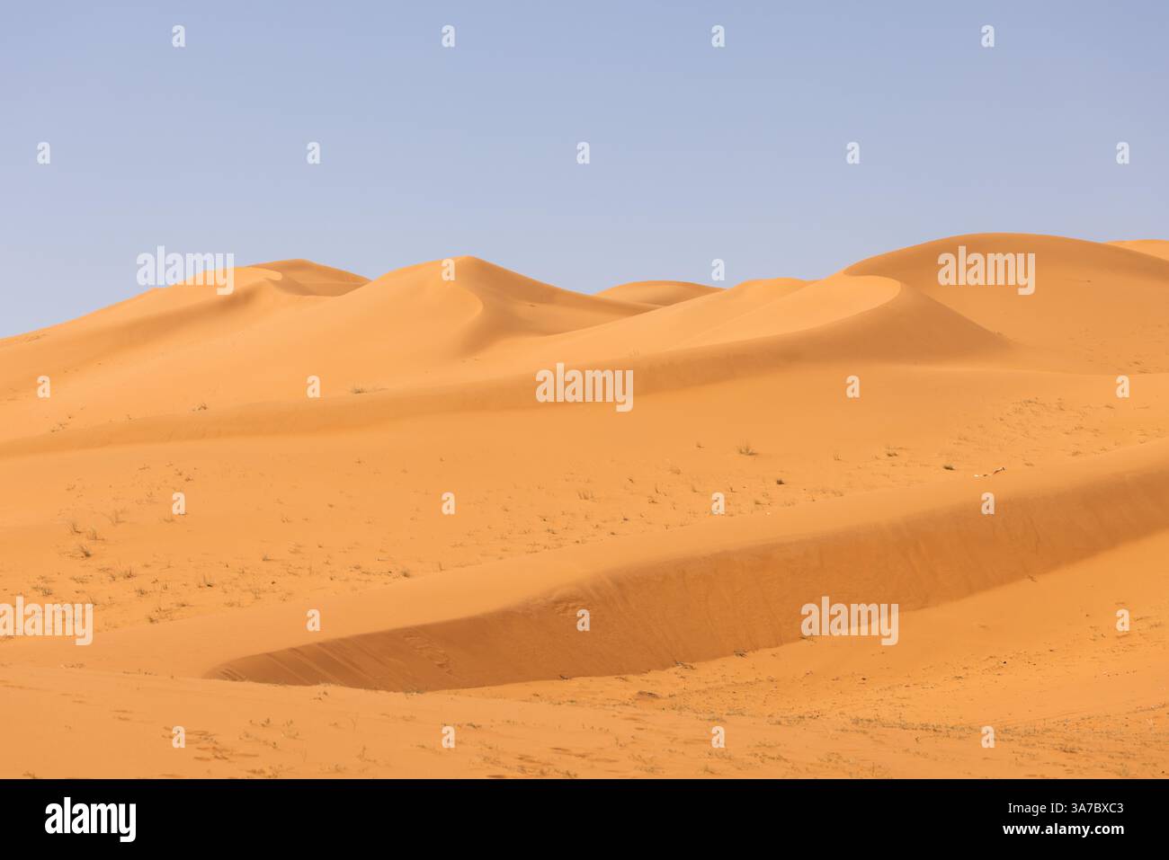 Dune rosse nel deserto saudita Foto Stock