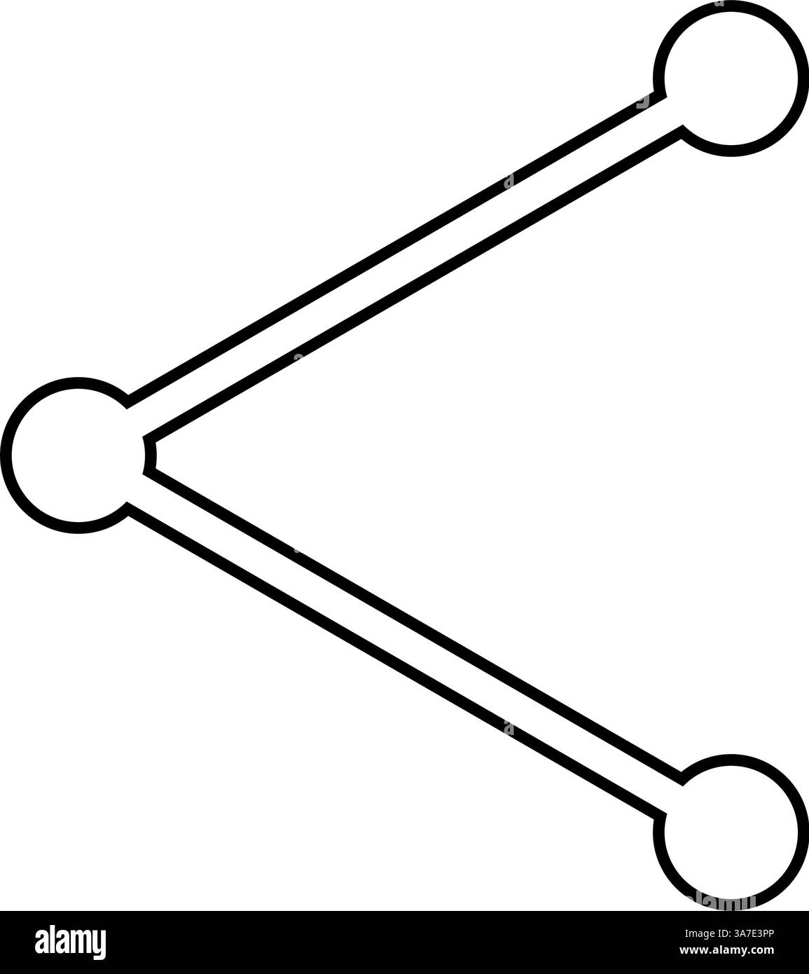 illustrazione vettoriale del simbolo dell'icona del glifo di condivisione Illustrazione Vettoriale