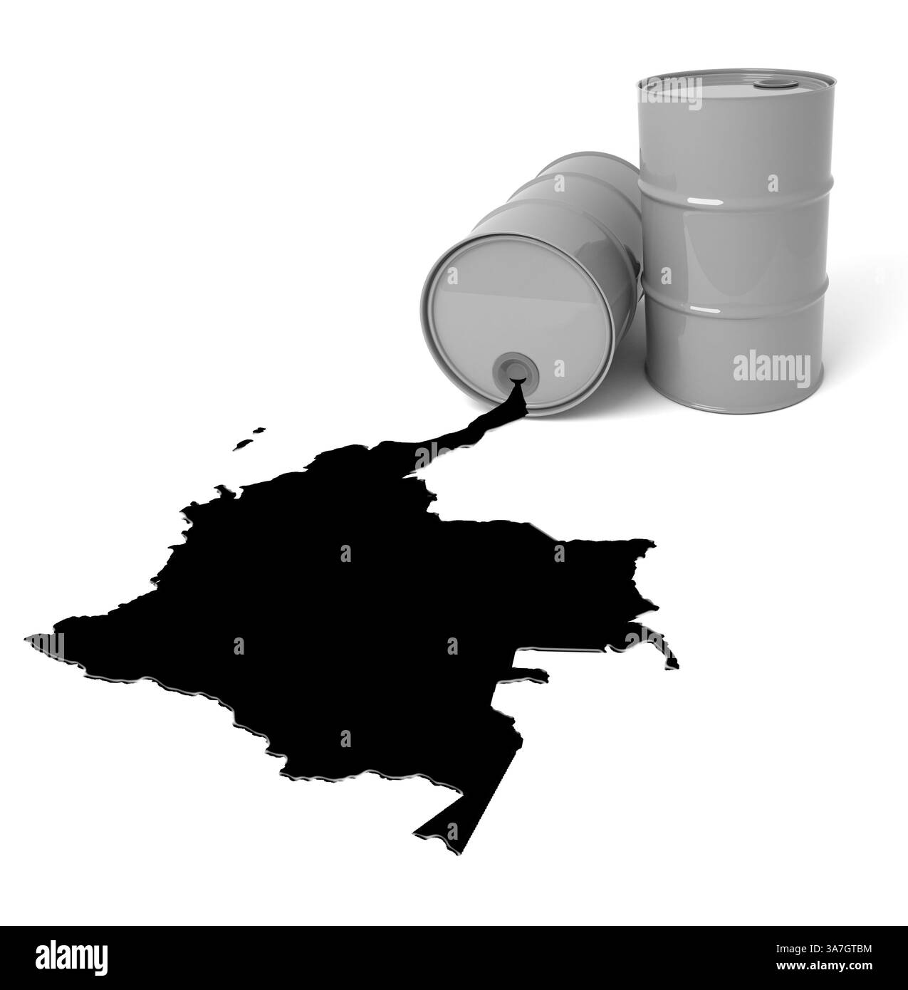 26 agosto 2010 - Colombia - El crecimiento de las exportaciones de crudo y de minerales ayuda al crecimiento econÃ³mico de Colombia. CrÃ©dito: CEET FotÃ³grafo: Archivo CEET (immagine di credito: © El Tiempo/GDA/ZUMAPRESS.com) Foto Stock