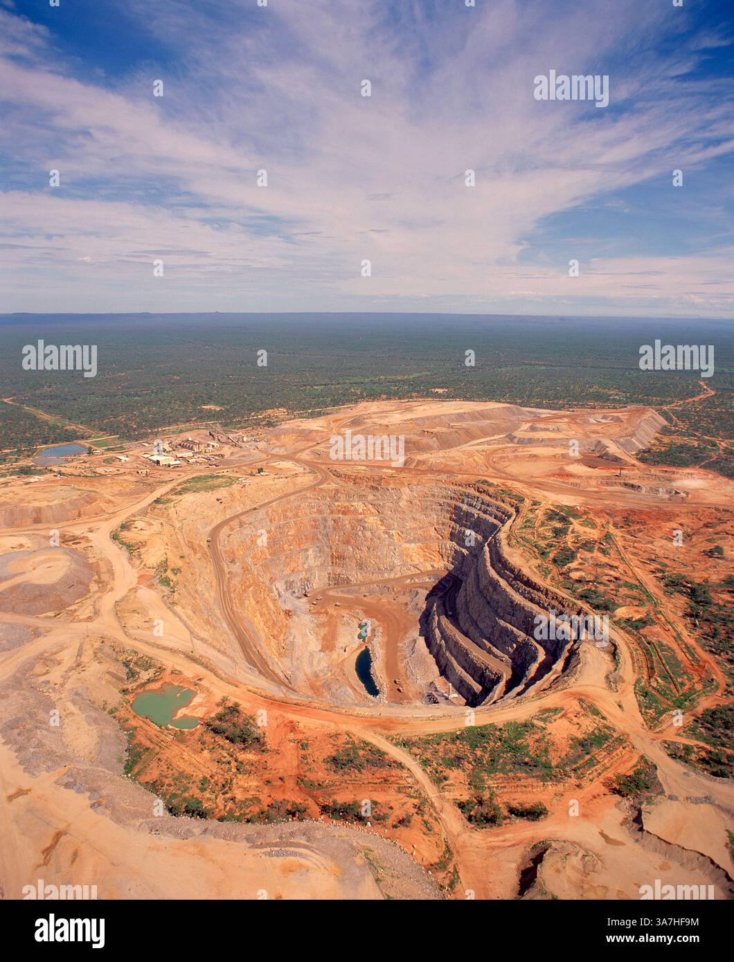 Australia. Queensland. Miniera d'oro di Kidston (chiusa). Foto: 2004. Foto Stock