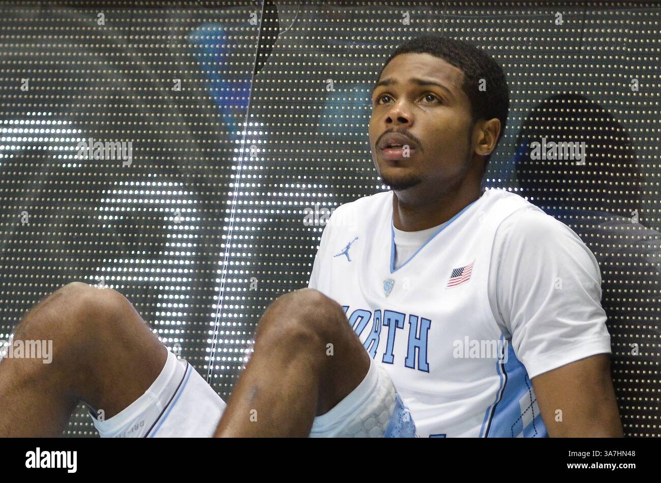 19 gennaio 2013 - Chapel Hill, North Carolina, Stati Uniti - North Carolina Tar Heels guardia Dexter Strickland (1) durante la partita di oggi. La Carolina del Nord sconfisse Maryland 62-52 al Dean Smith Center di Chapel Hill nella Carolina del Nord. (Immagine di credito: © Anthony Barham/ZUMAPRESS.com) Foto Stock