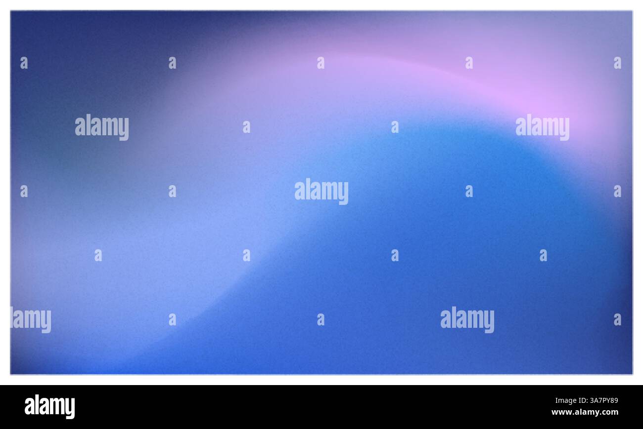 Gradiente astratto con onde di luce blu e rosa sfumate Illustrazione Vettoriale