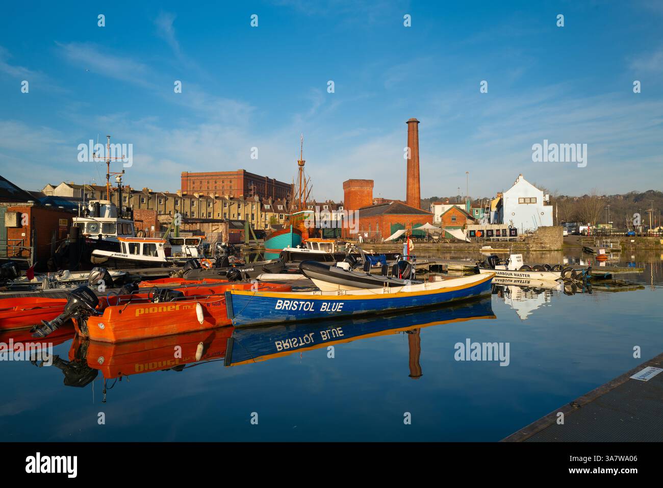 La replica Matthew è in manutenzione al porto di Bristol nel Regno Unito Foto Stock