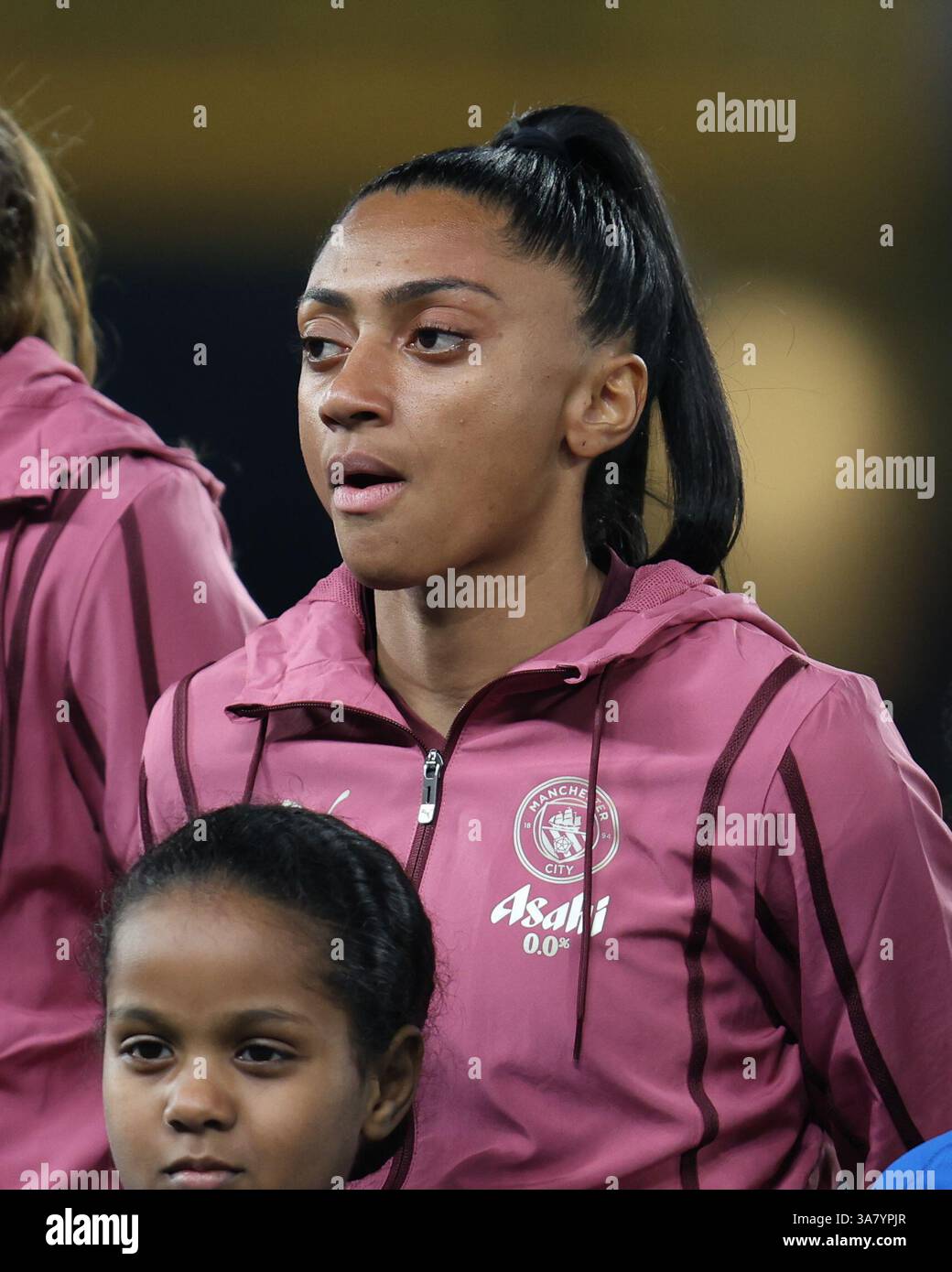 Londra, Regno Unito. 27 marzo 2025. Londra Inghilterra, 27 marzo 2025: Kerolin di Manchester City durante la partita di UEFA Women's Champions League tra Chelsea e Manchester City allo Stamford Bridge di Londra, Inghilterra (Alexander Canillas/SPP) credito: SPP Sport Press Photo. /Alamy Live News Foto Stock