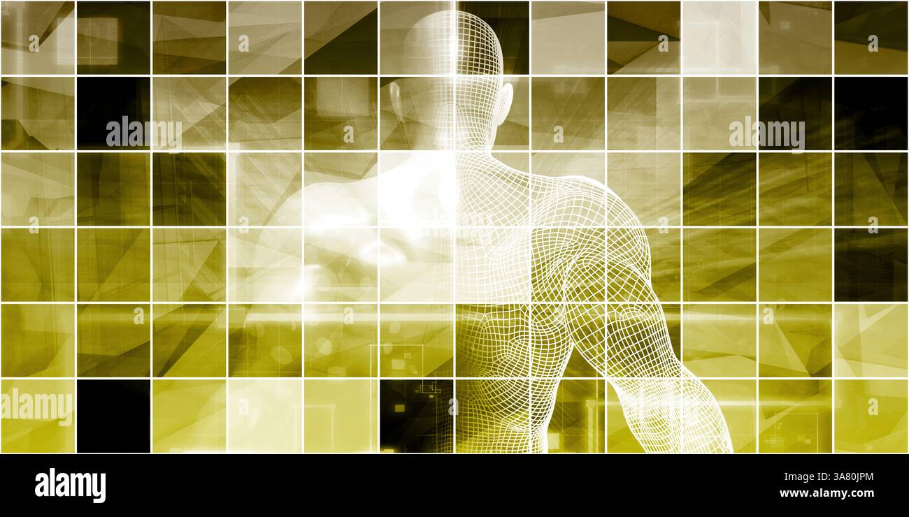 Rise of Technology Digital Revolution come concetto Foto Stock