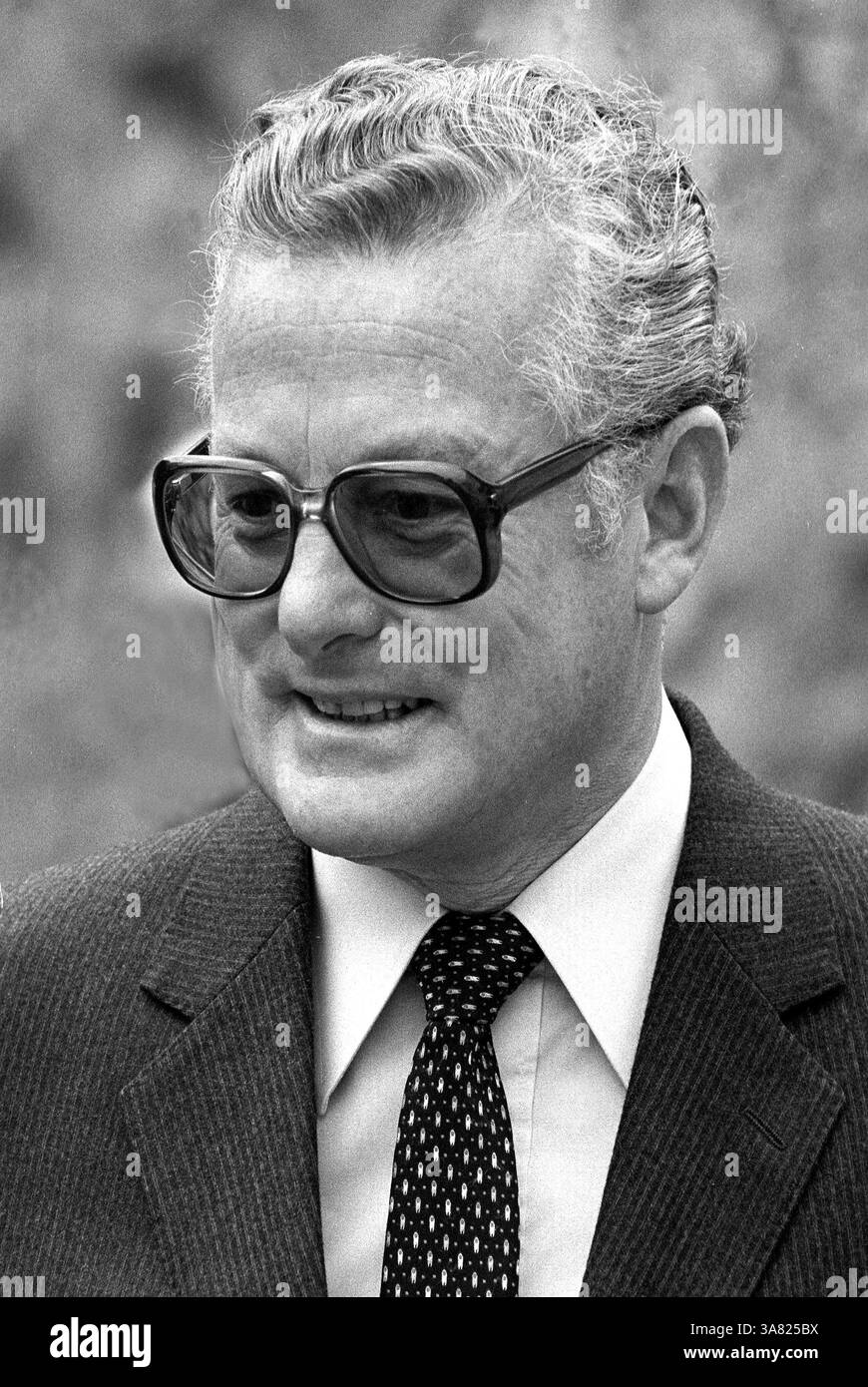 Monaco di Baviera, Germania - 11 maggio 1989; Max Streibl - 06.01.1932 - 11.12.1998 - politico tedesco della CSU e primo ministro dello Stato libero di Baviera dal 1988 al 1993 in un evento a Monaco di Baviera - Germania. [Traduzione automatica dall'inglese] [traduzione automatica] Foto Stock