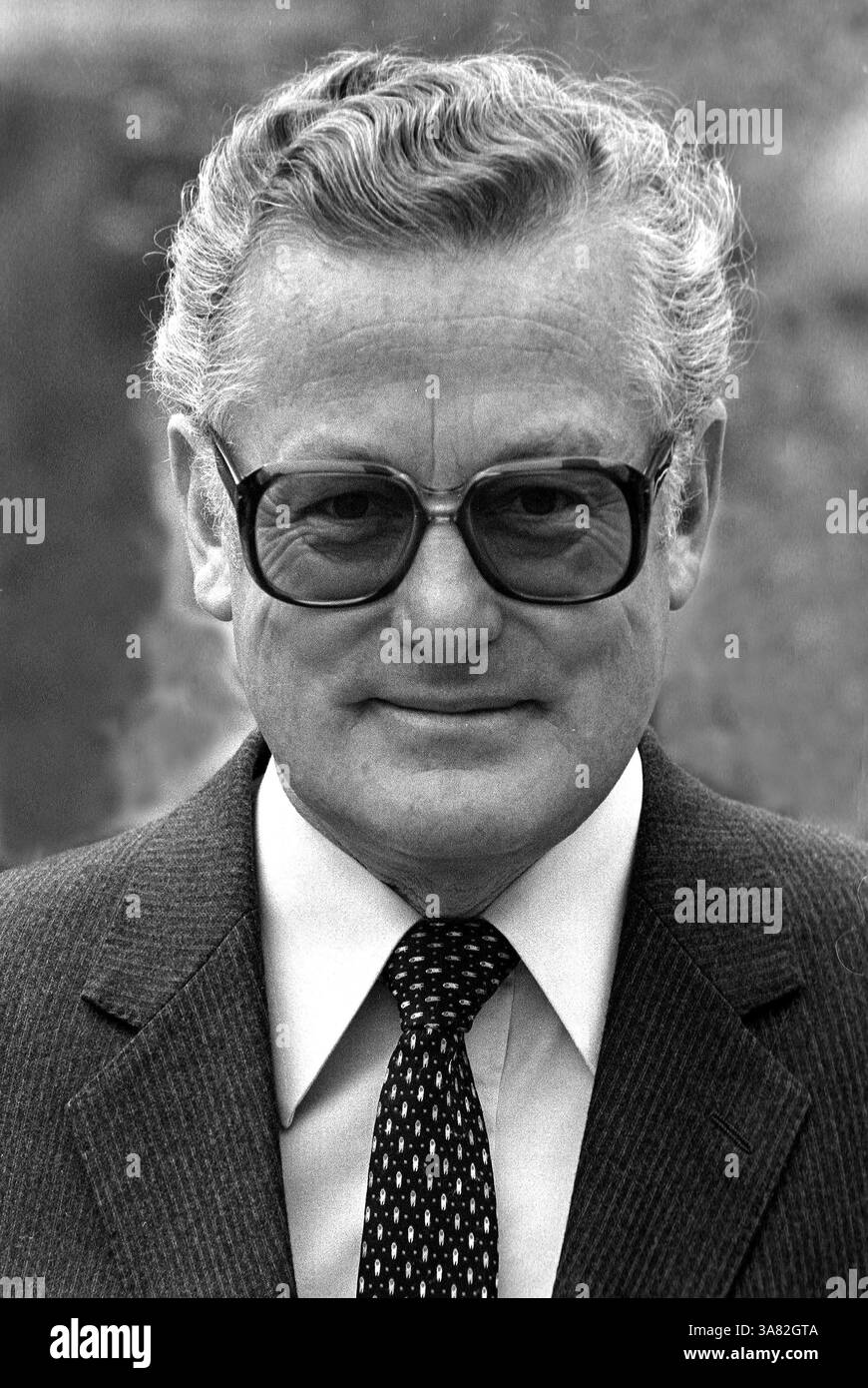Monaco di Baviera, Germania - 11 maggio 1989; Max Streibl - 06.01.1932 - 11.12.1998 - politico tedesco della CSU e primo ministro dello Stato libero di Baviera dal 1988 al 1993 in un evento a Monaco di Baviera - Germania. [Traduzione automatica dall'inglese] [traduzione automatica] Foto Stock