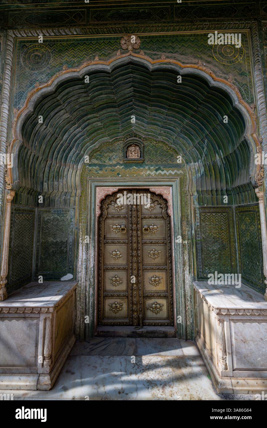 Palazzo di Città, Jaipur, Rajasthan, India Foto Stock