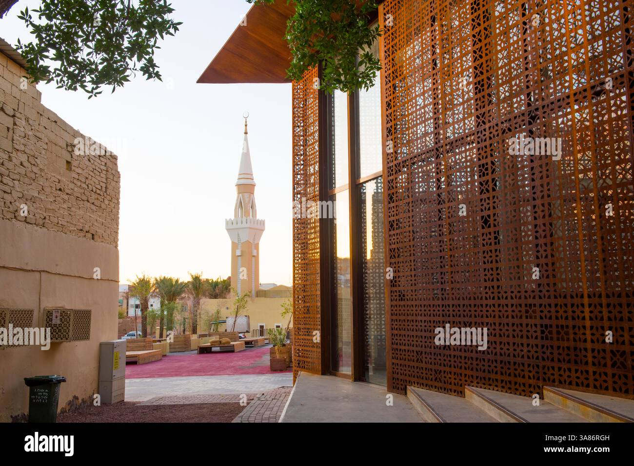 Design Space Alula nel distretto artistico di AlJadidah, archivio, galleria e area workshop, Alula, Medina Province, Arabia Saudita Foto Stock