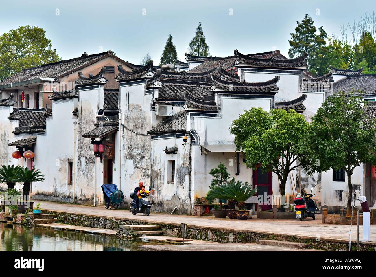 Villaggio di Changle, risalente alla dinastia Song, contea di Lanxi, città di Jinhua, provincia di Zhejiang, Cina Foto Stock