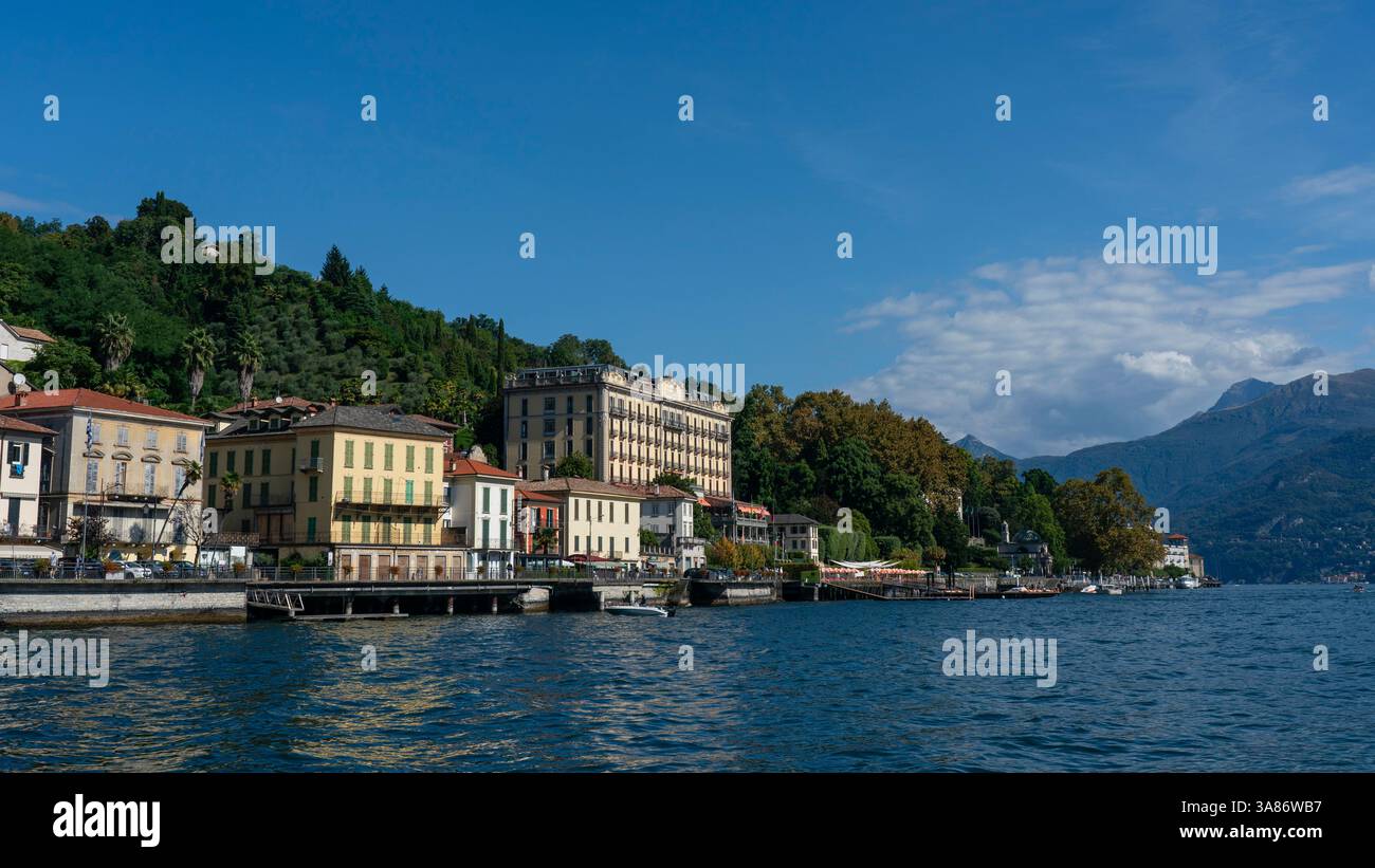 Grand Hotel Tremezzo, Tremezzo, Lago di Como, Laghi italiani, Lombardia, Italia Foto Stock