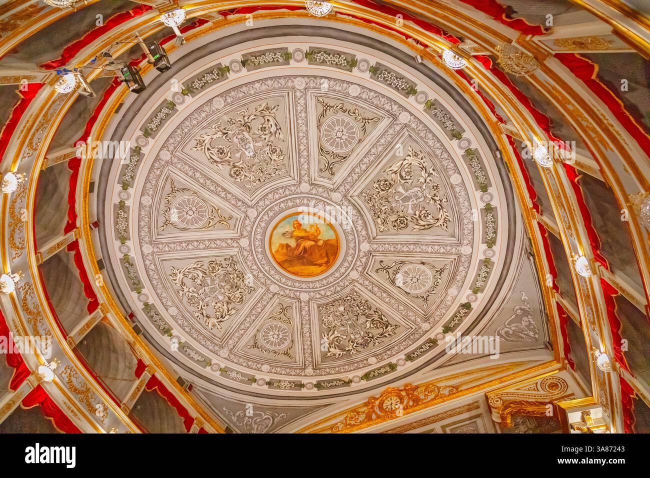 Interni del Teatro noto, noto, Valle di noto, Sicilia, Italia Foto Stock