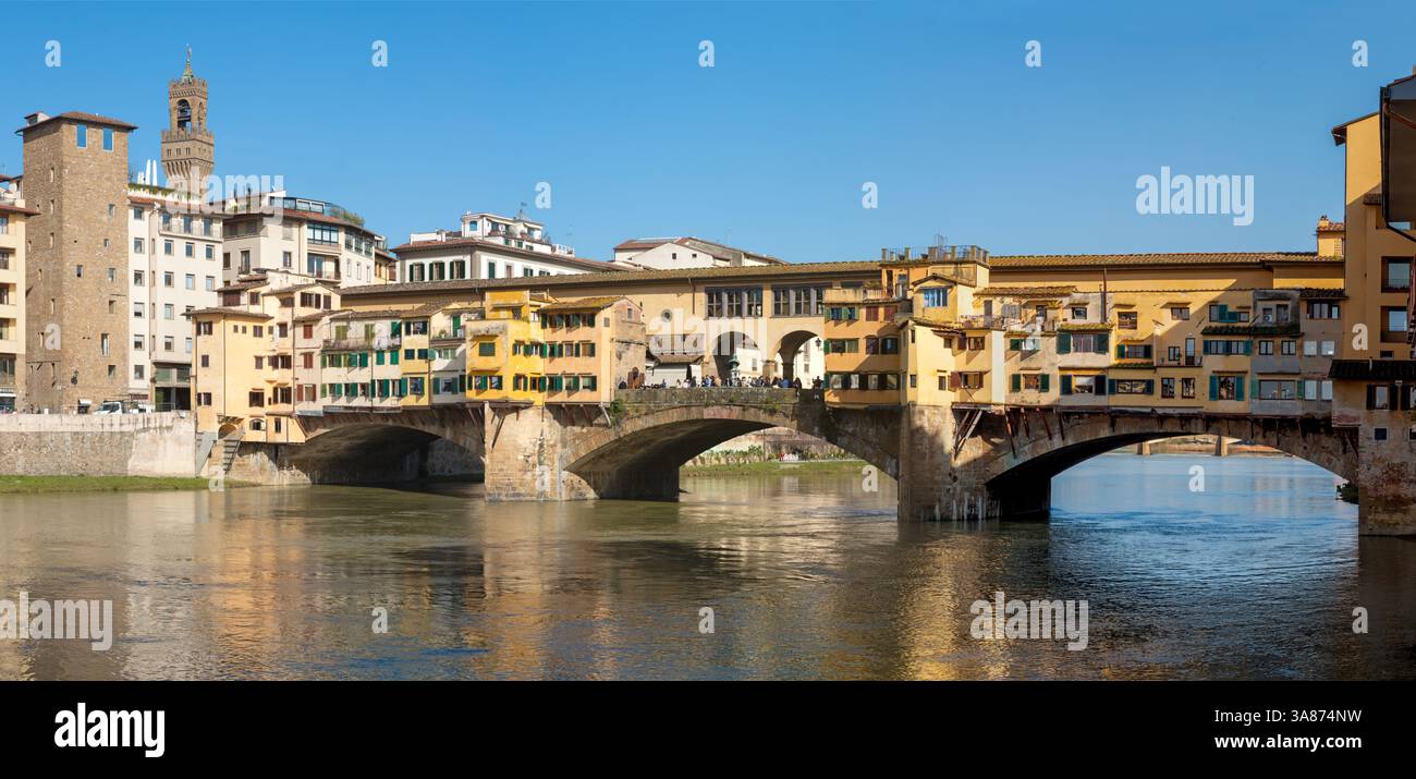 Firenze - il ponte Ponte Veccio Foto Stock