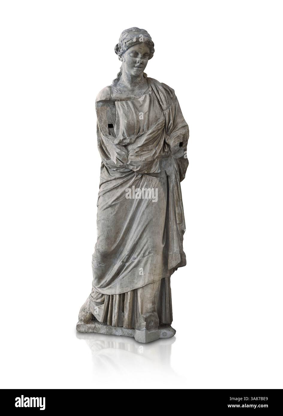 Statua romana di Ermafrodite una donna romana probabilmente eretta in onore della dea Atena. 190 - 140 A.C. Da Pergamo (Bergama) altare Terrazza Turk Foto Stock