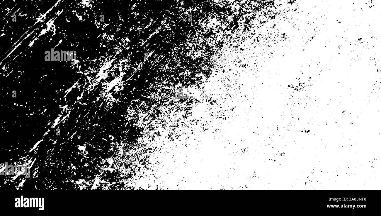 Ripetizione geometrica sporca con tratti di pennello ruvidi e rumore granuloso. Illustrazione Vettoriale