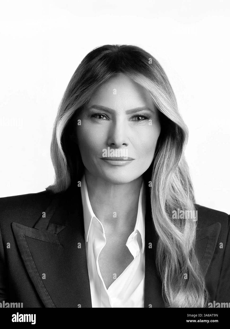 Maleania Trump. Ritratto ufficiale della First Lady degli Stati Uniti e moglie di Donald Trump, 2025 fotografia di Régine Mahaux Foto Stock