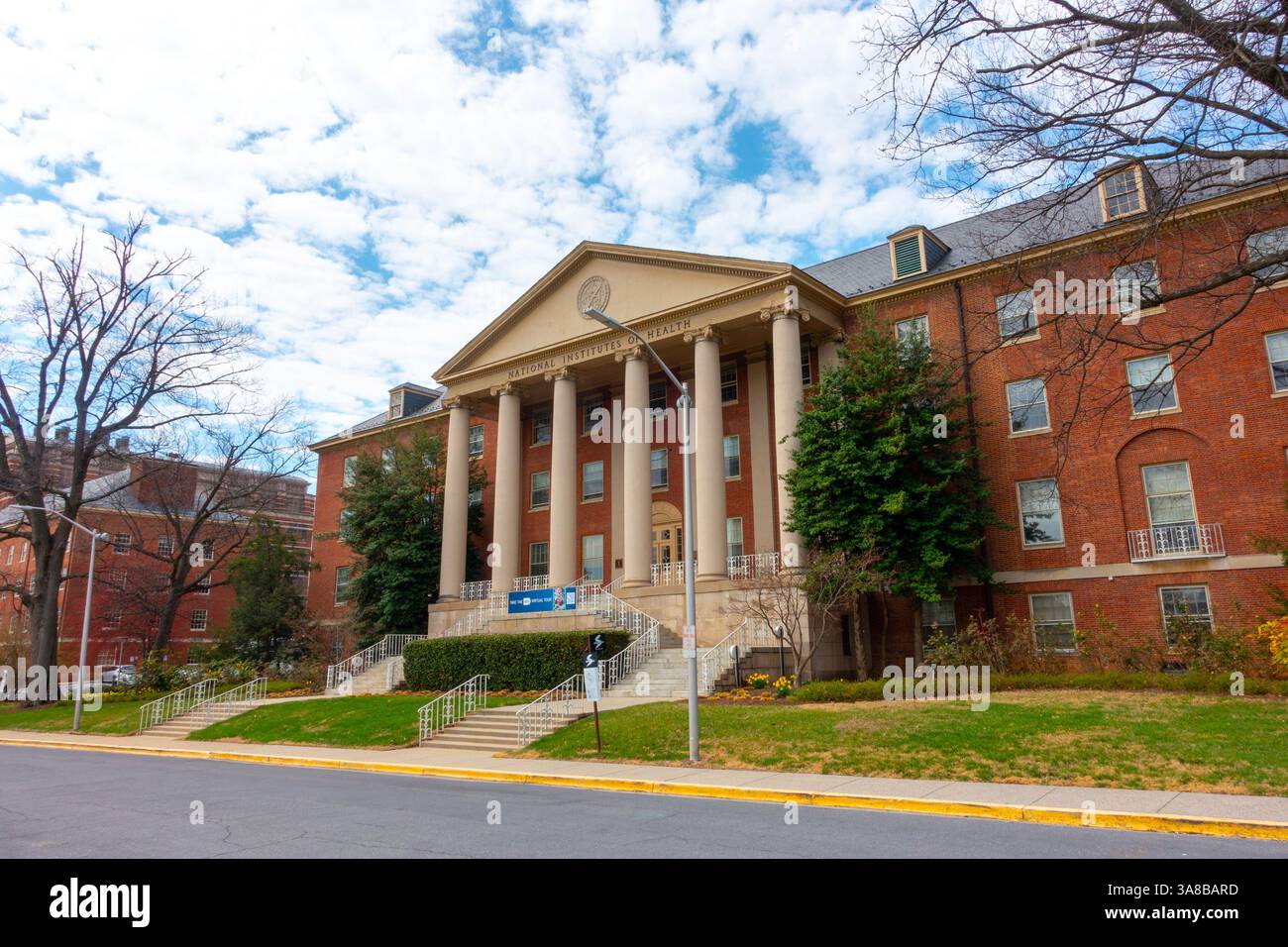 USA Maryland Bethesda National Institutes of Health NIH Building 1 One noto anche come esterno del James Shannon Building Foto Stock