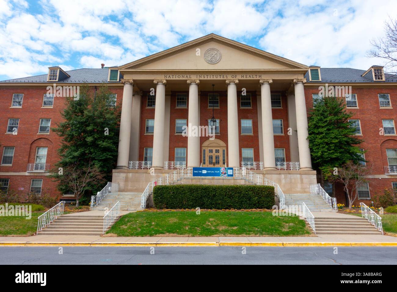 USA Maryland Bethesda National Institutes of Health NIH Building 1 One noto anche come esterno del James Shannon Building Foto Stock