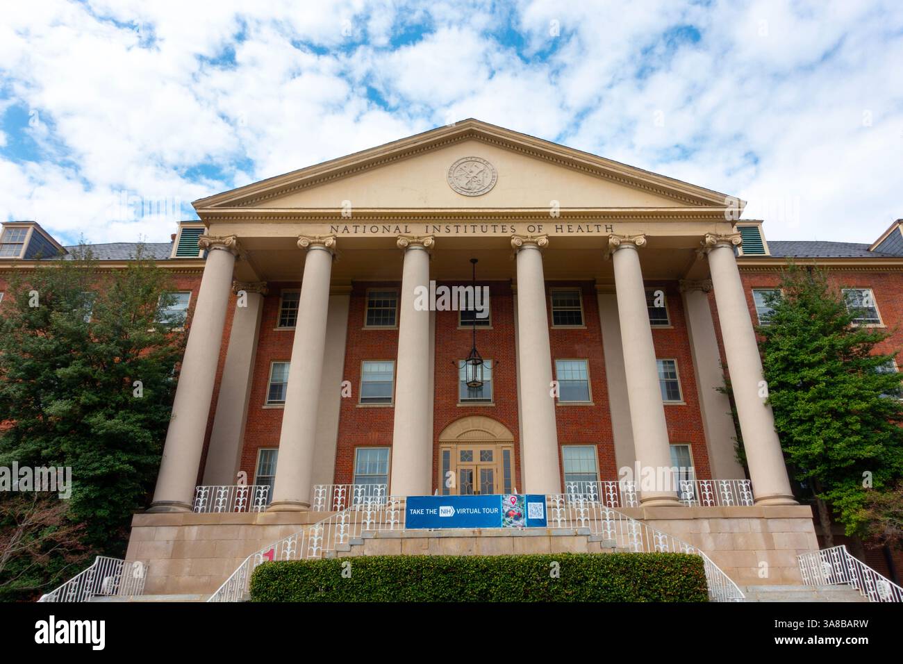 USA Maryland Bethesda National Institutes of Health NIH Building 1 One noto anche come esterno del James Shannon Building Foto Stock