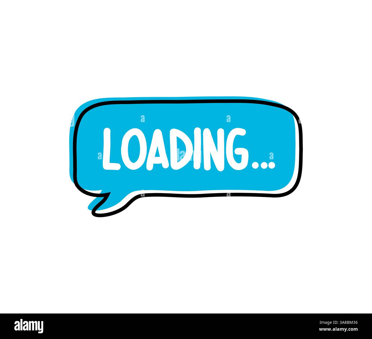 Caricamento in corso. Illustrazione del logo, dell'icona, del disegno vettoriale su sfondo bianco Illustrazione Vettoriale