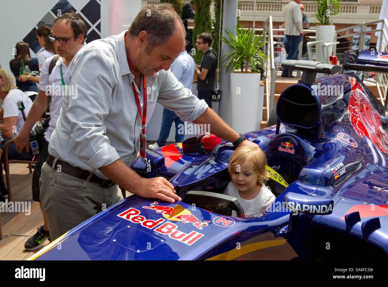 Monaco, Monte Carlo - 26 maggio 2016: Campionato del mondo FIA di Formula 1 con Gerhard Berger e la figlia Ella Foto Stock