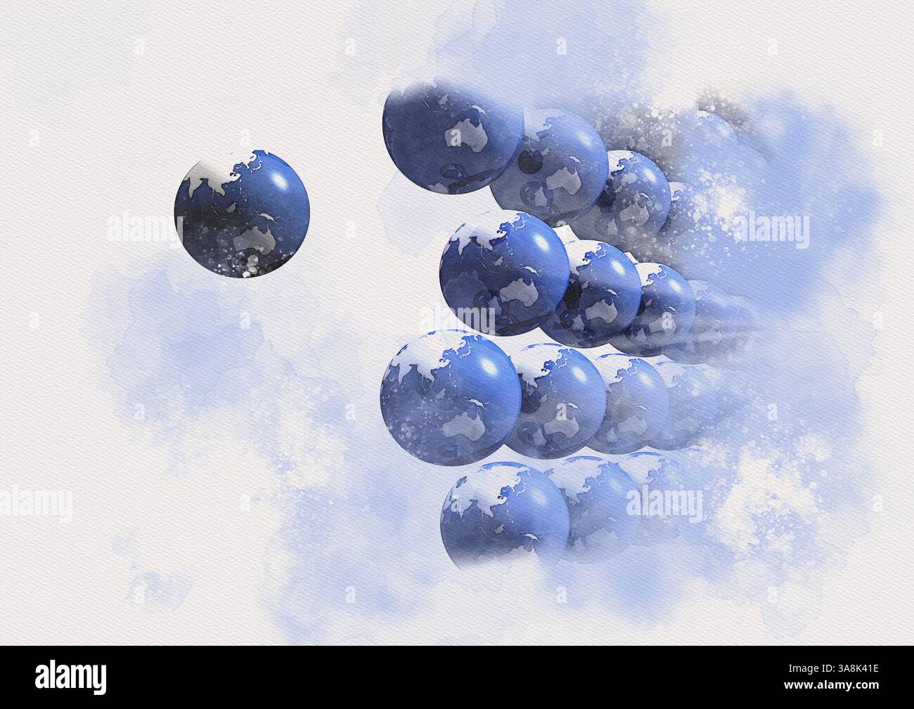 Illustrazione concettuale multiverso. Foto Stock