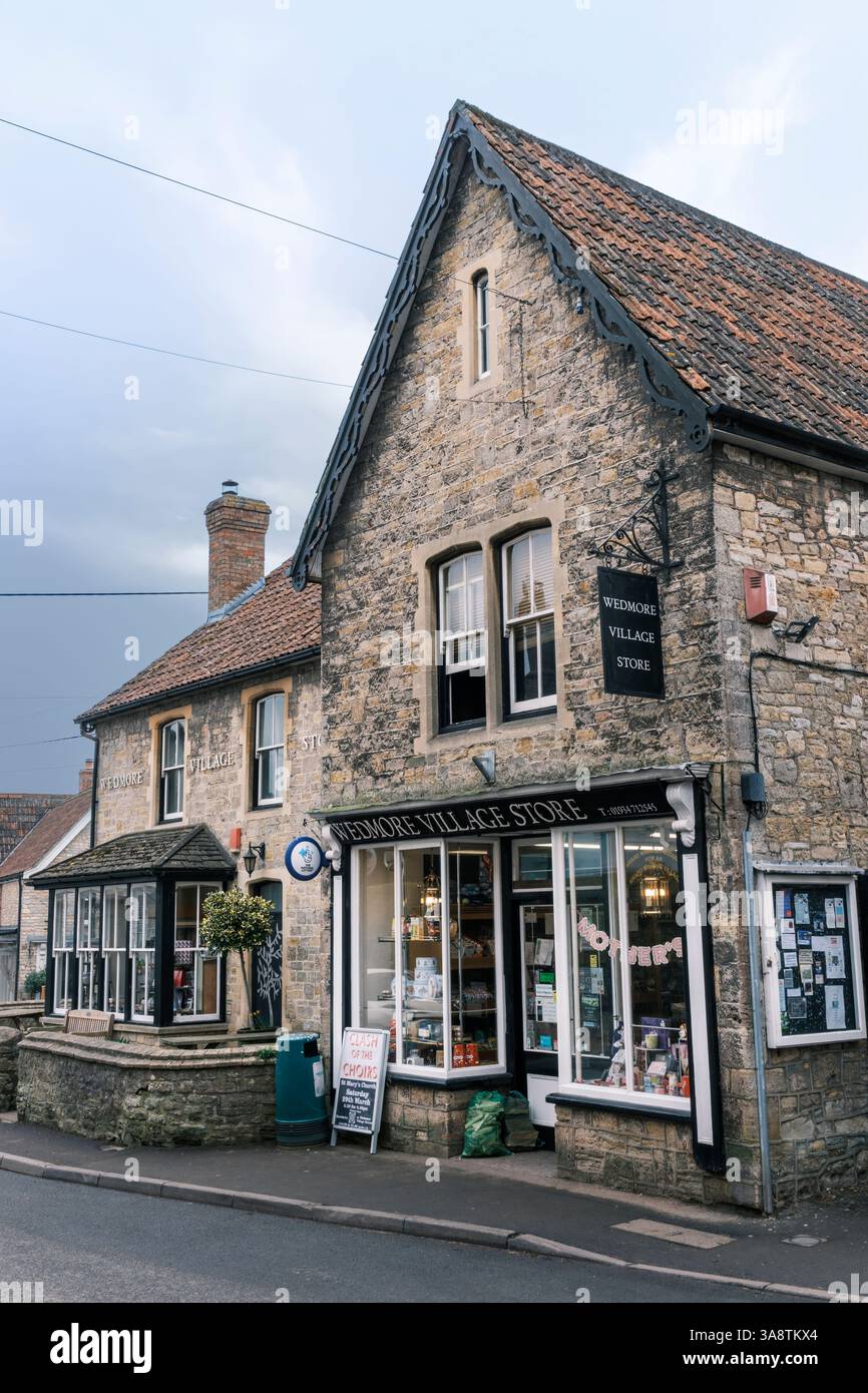 Wedmore, Somerset - il negozio del villaggio locale di Wedmore nel Somerset. Foto Stock