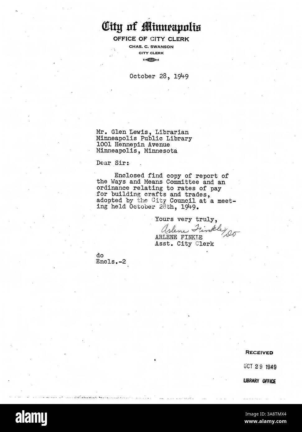 Questi 1949 minuti documentano le discussioni e le decisioni sui finanziamenti, gli sviluppi dei programmi bibliotecari e la pianificazione strategica per migliorare i servizi bibliotecari pubblici e la sensibilizzazione della comunità. Foto Stock