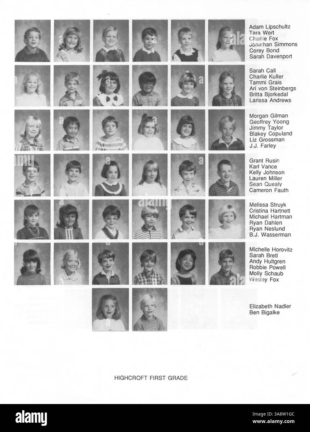 Il Blake Lower School Yearbook 1987 cattura i momenti salienti dell'anno scolastico 1986-1987, documentando le attività degli studenti, le facoltà, i club, l'atletica, ed eventi speciali. Serve come record della vita accademica e sociale degli studenti e degli insegnanti durante quell'anno. Foto Stock