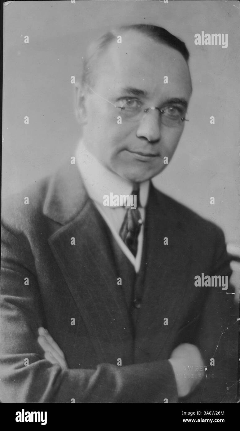 H. M. Gardner era il direttore generale della Minneapolis Civic & Commerce Association, una figura significativa nella comunità commerciale della città. Foto Stock