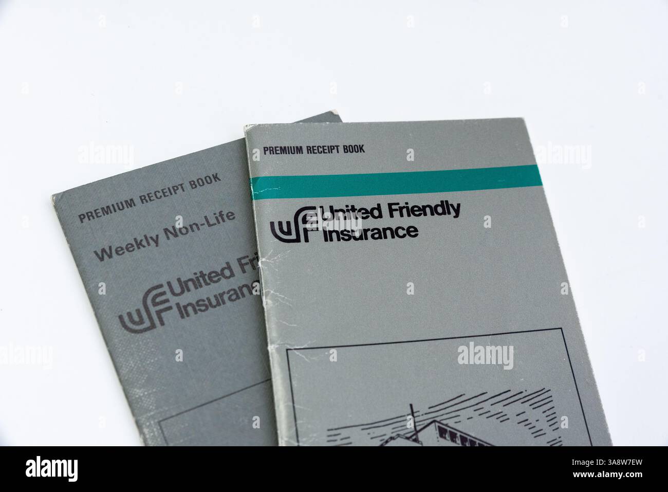 Il documento della United Friendly Insurance Company, i documenti. Assicurazione vita e dotazione Foto Stock