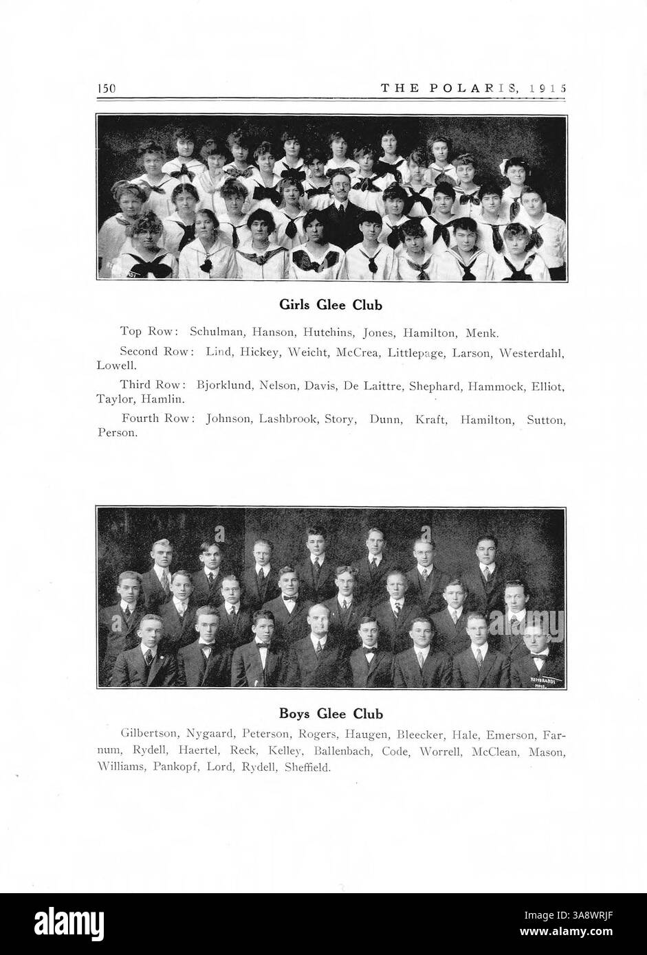 L'annuario Polaris del 1915 della North High School racconta gli eventi dell'anno scolastico 1914-1915, tra cui attività studentesche, sport e coinvolgimento degli insegnanti. Gli studenti afroamericani e i loro contributi sono evidenziati nella pubblicazione. Foto Stock