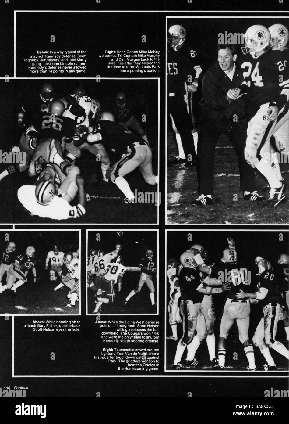 Il Kennedy High Yearbook del 1980 fornisce un resoconto dettagliato dell'anno scolastico 1979-1980, con profili degli studenti, facoltà, atletica, club, ed eventi chiave. Funge da istantanea completa della vita scolastica, documentando le attività accademiche ed extracurriculari. Foto Stock