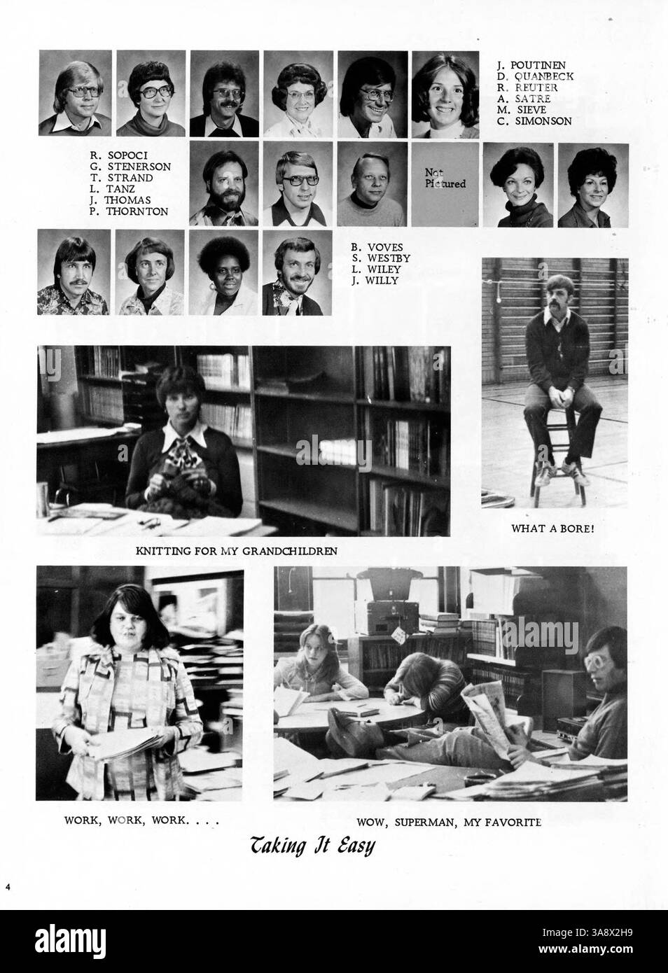 Il 1977 Folwell Jr. High Yearbook riflette sull'anno scolastico 1976-1977, documentando la vita degli studenti, il coinvolgimento degli insegnanti e gli eventi significativi. Mette in evidenza i contributi della storia e della cultura afroamericana durante questo periodo. Foto Stock
