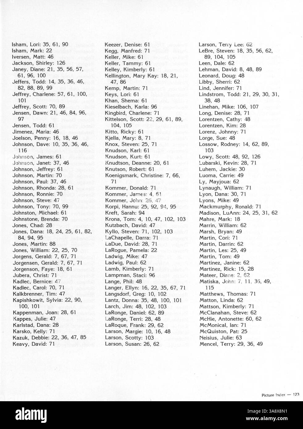Il South High Yearbook 1982 commemora l'anno accademico 1981-1982 con una raccolta dettagliata di foto e articoli su studenti, insegnanti ed eventi del campus. Foto Stock