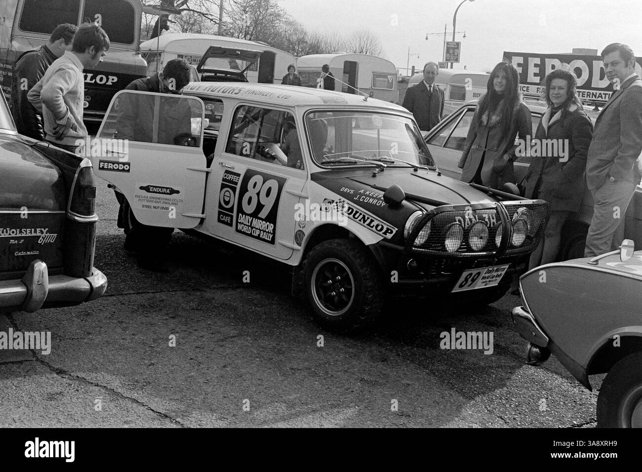 Daily Mirror London-Mexico World Cup Rally 1970 Foto Stock